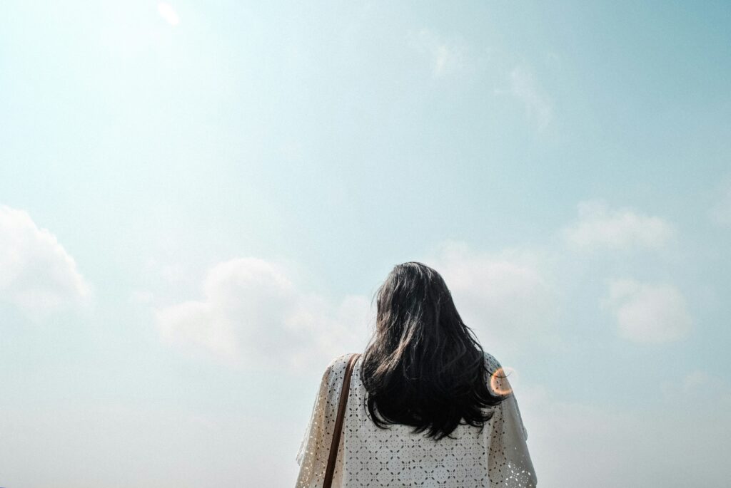 Person experiencing self-connection, healthy boundaries, and authentic living