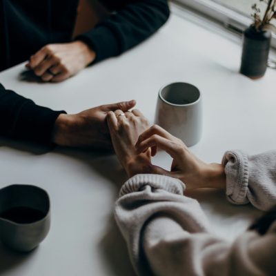 Couple communicating and reconnecting in couples counseling in Austin